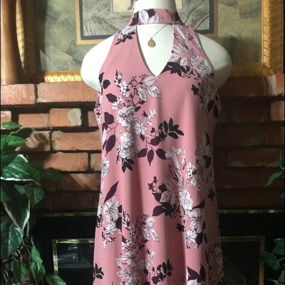 Pink floral dress from Francesca’s